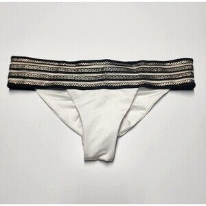 Dolcessa Swimwear Bikini Scrunch Bottom Greca Border Baroque Designer NWOT